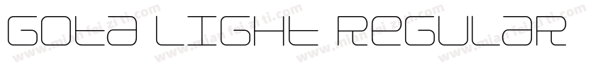 Gota Light Regular字体转换